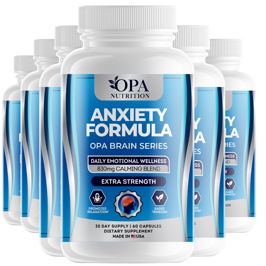 OPA Brain Anxiety & Stress Relief Ashwagandha Supplement – 60ct