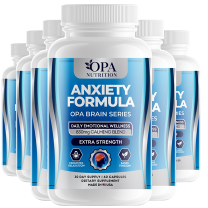 OPA Brain Anxiety & Stress Relief Ashwagandha Supplement – 60ct