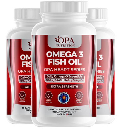 OPA Heart Omega-3 Fish Oil EPA & DHA Softgels – 60ct