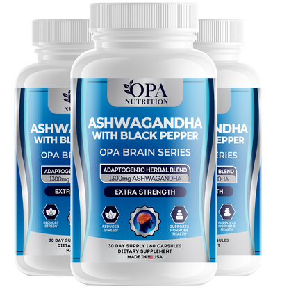OPA Brain Ashwagandha with Black Pepper Focus – 60ct