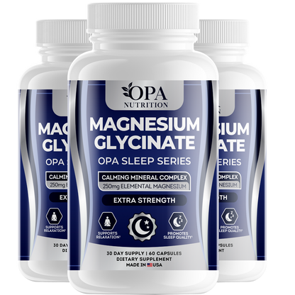 OPA Sleep Magnesium Glycinate – Nighttime Relaxation & Calm Support, 1 Month Supply