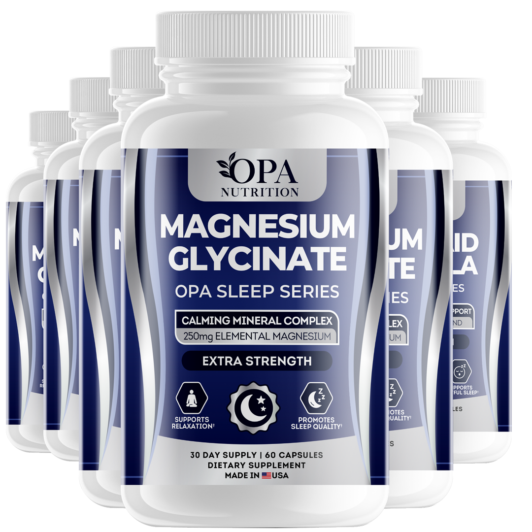 OPA Sleep Magnesium Glycinate – Nighttime Relaxation & Calm Support, 1 Month Supply