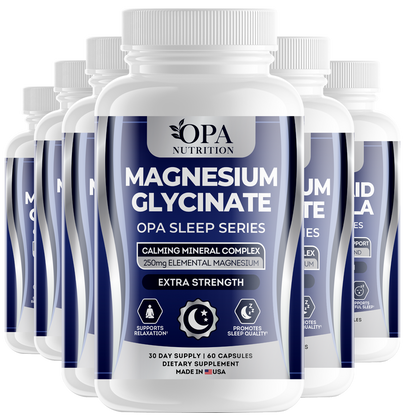 OPA Sleep Magnesium Glycinate – Nighttime Relaxation & Calm Support, 1 Month Supply