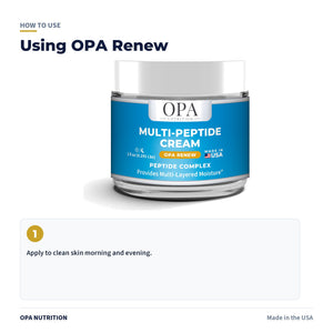 OPA Renew Multi-Peptide Cream how to use