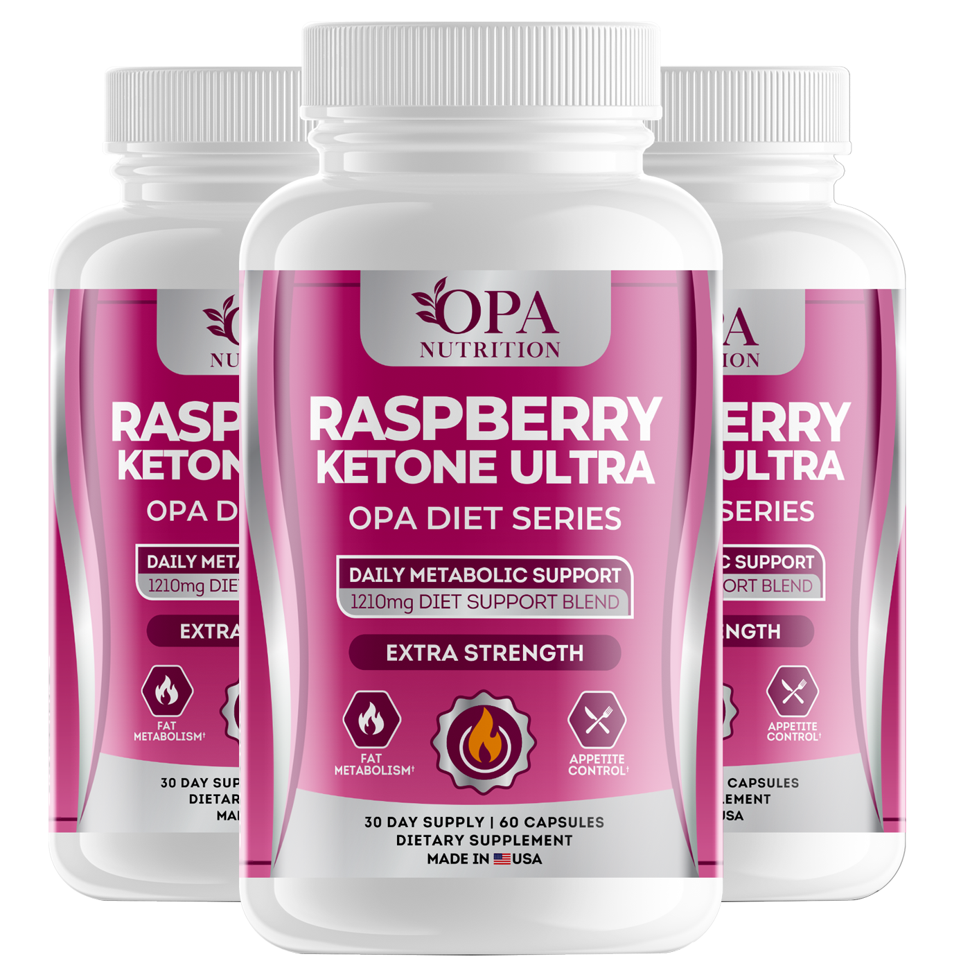 Raspberry Ketone Ultra Blend with African Mango & Green Tea - 60ct