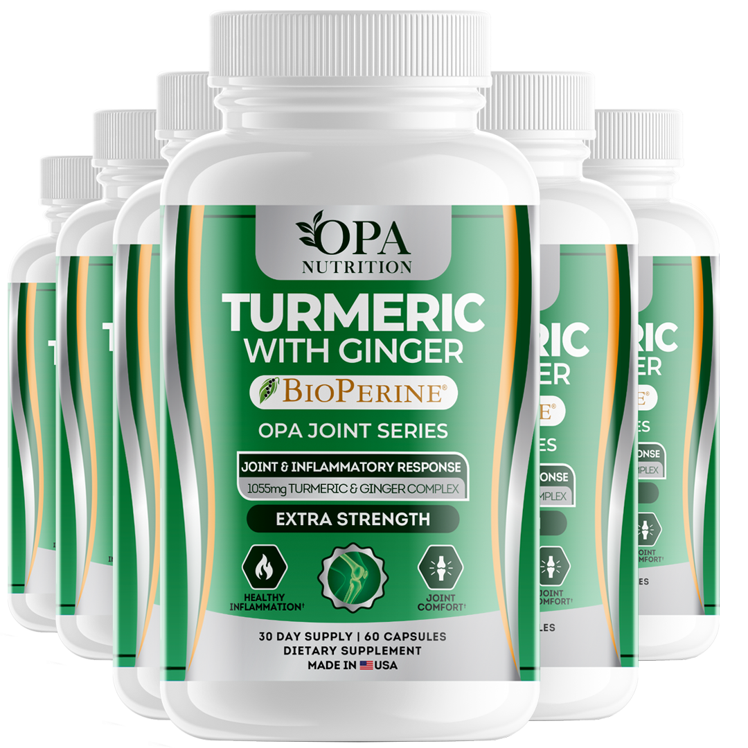 OPA Joint Turmeric & Ginger – Curcumin Mobility & Flexibility Support, 60ct