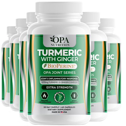 OPA Joint Turmeric & Ginger – Curcumin Mobility & Flexibility Support, 60ct