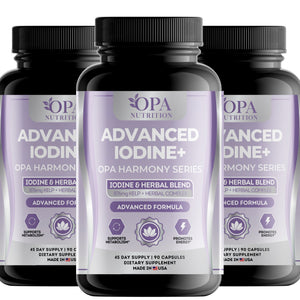 OPA Nutrition Advanced Iodine+ capsules, 3-pack of bottles