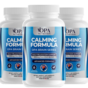 OPA Nutrition Calming Formula capsules, 3-pack of bottles