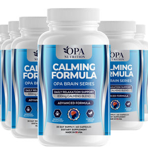 OPA Nutrition Calming Formula capsules, 6-pack of bottles