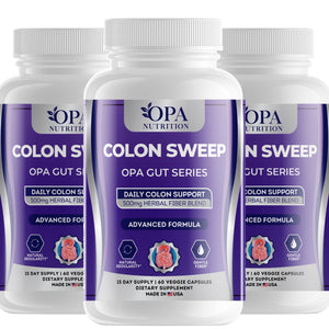 OPA Nutrition Colon Sweep veggie capsules, 3-pack of bottles