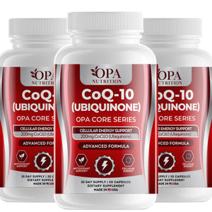 OPA Nutrition CoQ-10 capsules, 3-pack of bottles