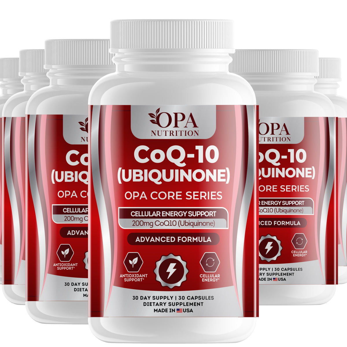 OPA Nutrition CoQ-10 capsules, 6-pack of bottles