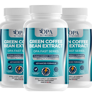 OPA Nutrition Green Coffee Bean Extract capsules, 3-pack of bottles