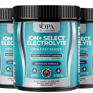 OPA Nutrition ION+ Select Electrolyte electrolyte powder, 3-pack of bottles