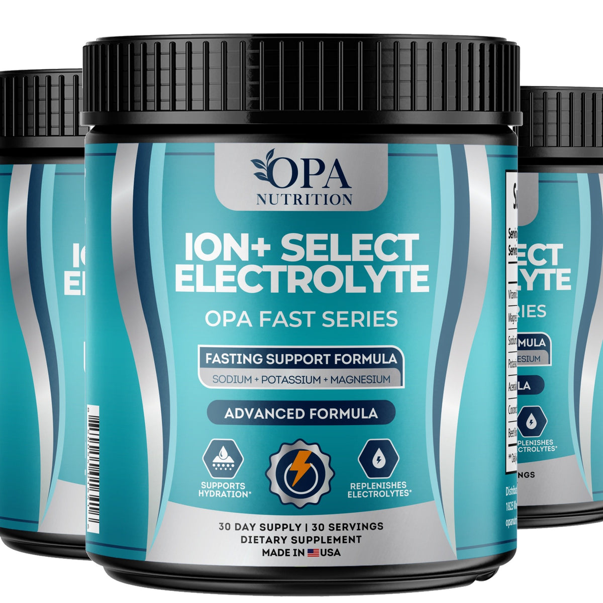 OPA Nutrition ION+ Select Electrolyte electrolyte powder, 6-pack of bottles