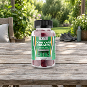OPA Nutrition Joint Care Gummies bottle in a daily routine setting