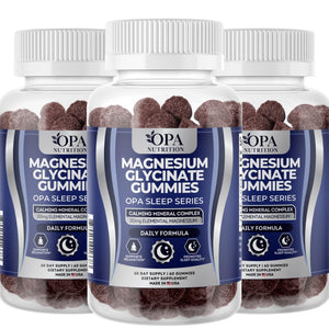 OPA Nutrition Magnesium Glycinate Gummies, 3-pack of bottles