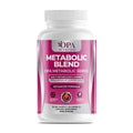 OPA Nutrition Metabolic Blend capsules bottle, front label with green coffee bean, garcinia cambogia and green tea