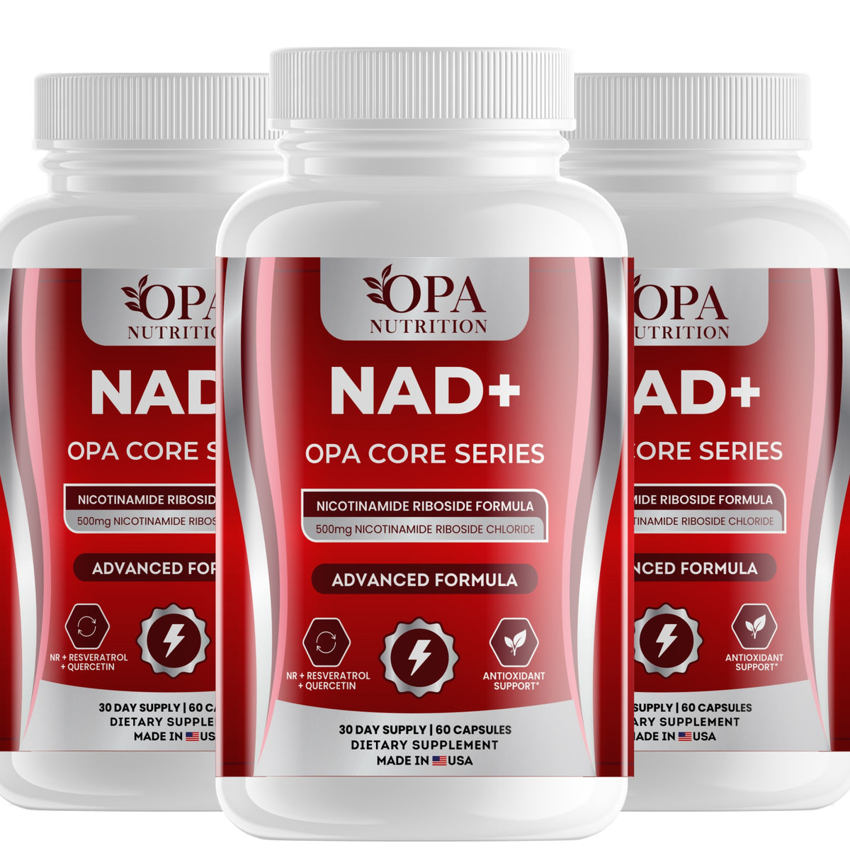 OPA Nutrition NAD+ capsules, 3-pack of bottles