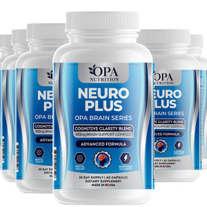 OPA Nutrition Neuro Plus capsules, 6-pack of bottles