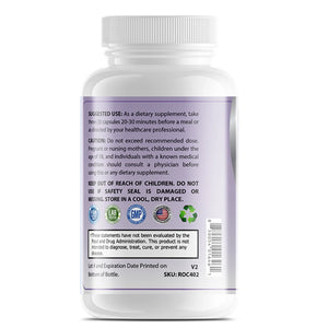 Back label of OPA Nutrition Premium Menopause Harmony Series supplement bottle showing suggested use information