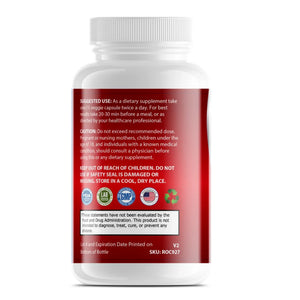 Suggested use and caution label for OPA Nutrition Resveratrol supplement bottle
