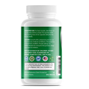 Back label of OPA Nutrition Ultra Joint Flex showing suggested use, shellfish caution, storage instructions, SKU and FDA disclaimer
