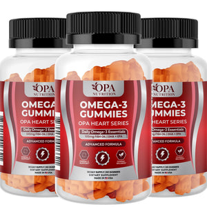 OPA Nutrition Omega-3 Gummies, 3-pack of bottles