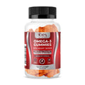 OPA Nutrition Omega-3 Gummies bottle, front label with fish oil with DHA and EPA