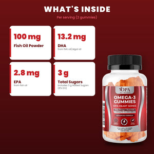 OPA Nutrition Omega-3 Gummies key ingredients: fish oil with DHA and EPA
