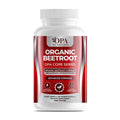 OPA Nutrition Organic Beetroot veggie capsules bottle, front label with 1300 mg organic beetroot powder