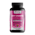 OPA Nutrition Oxy-Charge capsules bottle, front label with caffeine, glucomannan and green tea extract