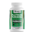 OPA Nutrition Platinum Turmeric capsules bottle, front label with turmeric root and glucosamine