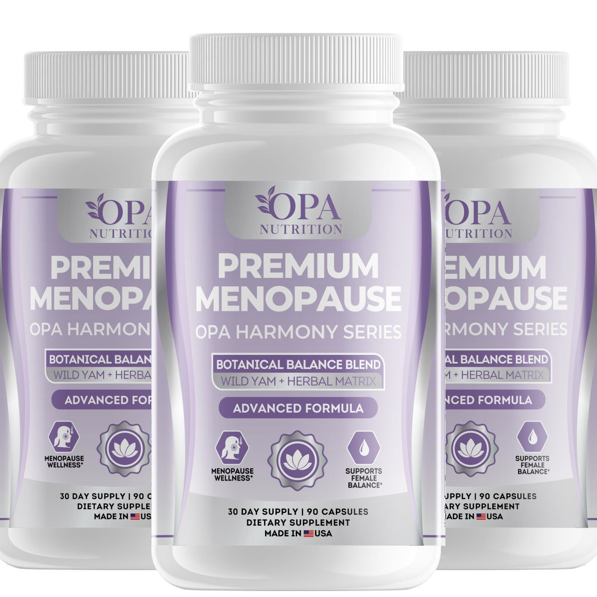 OPA Nutrition Women’s Daily Balance capsules, 3-pack of bottles