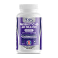 OPA Nutrition Probiotic-40 capsules bottle, front label with 40 billion CFU 4-strain probiotic