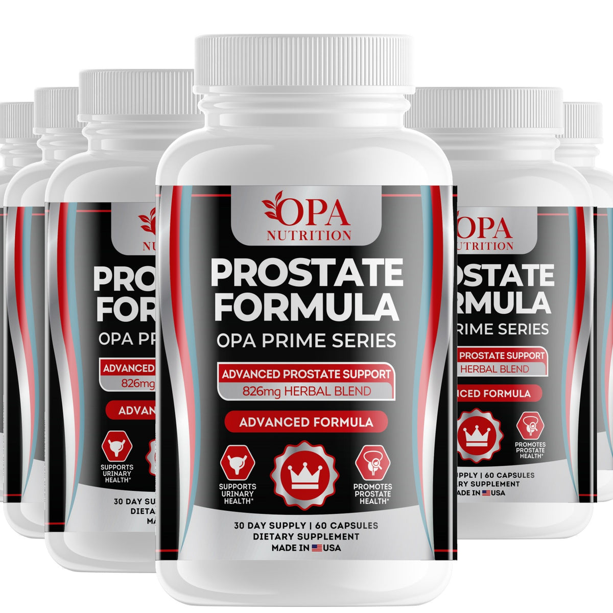 OPA Nutrition Prostate Formula capsules, 6-pack of bottles