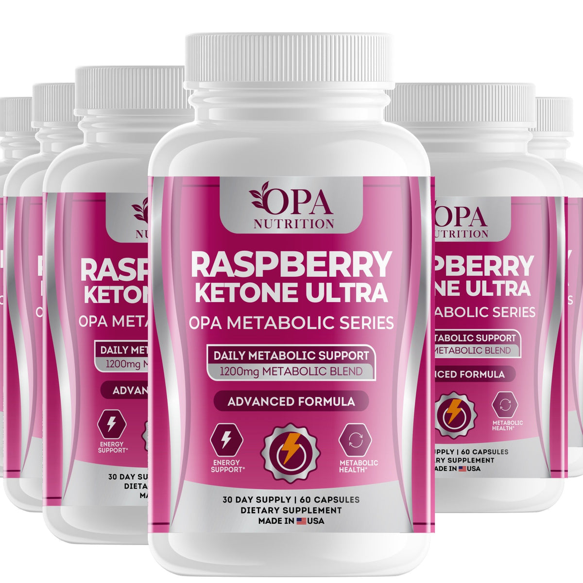 OPA Nutrition Raspberry Ketone Ultra capsules, 6-pack of bottles