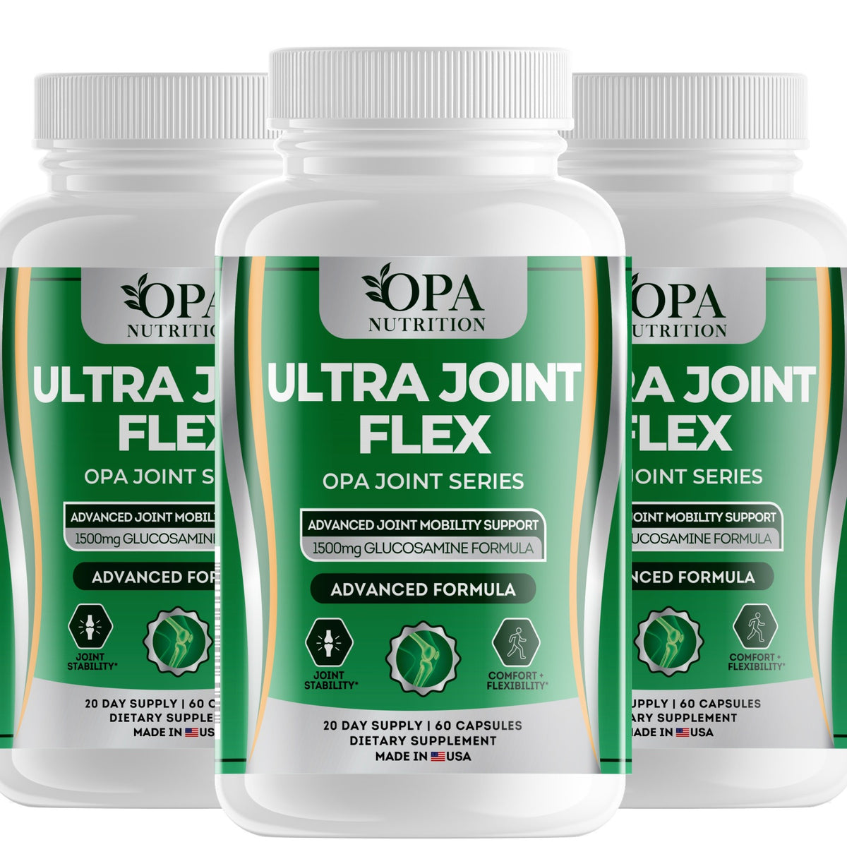 OPA Nutrition Ultra Joint Flex capsules, 3-pack of bottles