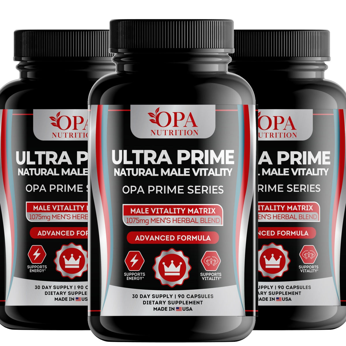 OPA Nutrition Ultra Prime capsules, 3-pack of bottles