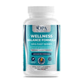 OPA Nutrition Wellness Balance Formula veggie capsules bottle, front label with chromium, banaba leaf and cinnamon
