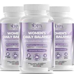 OPA Women’s Daily Balance capsules, 3-pack of bottles