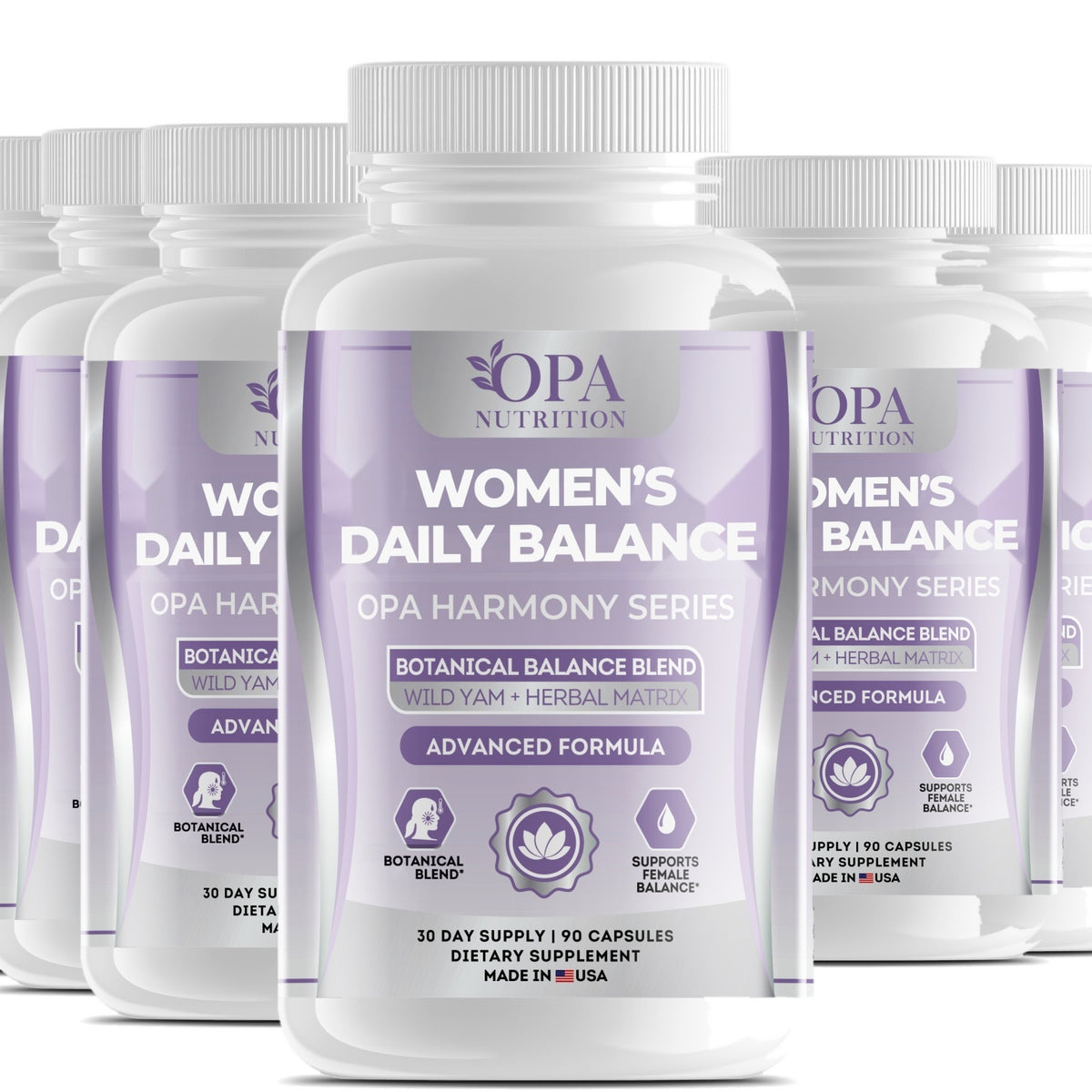 OPA Women’s Daily Balance capsules, 6-pack of bottles