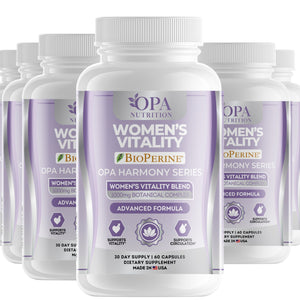 OPA Nutrition Women's Vitality capsules, 6-pack of bottles