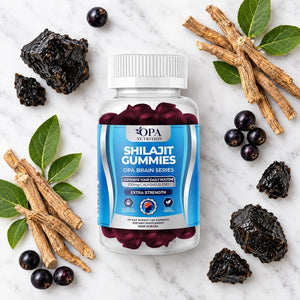 OPA Shilajit Gummies with Ashwagandha, 60 gummies
