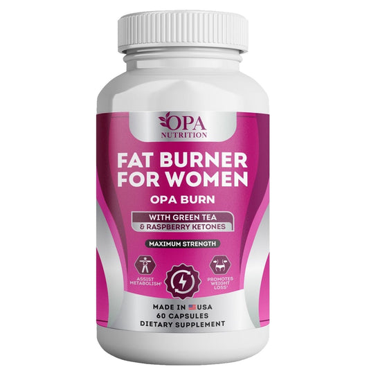 Green Tea Fat Burner for Women with Raspberry Ketone - 60 Ct Front.jpg