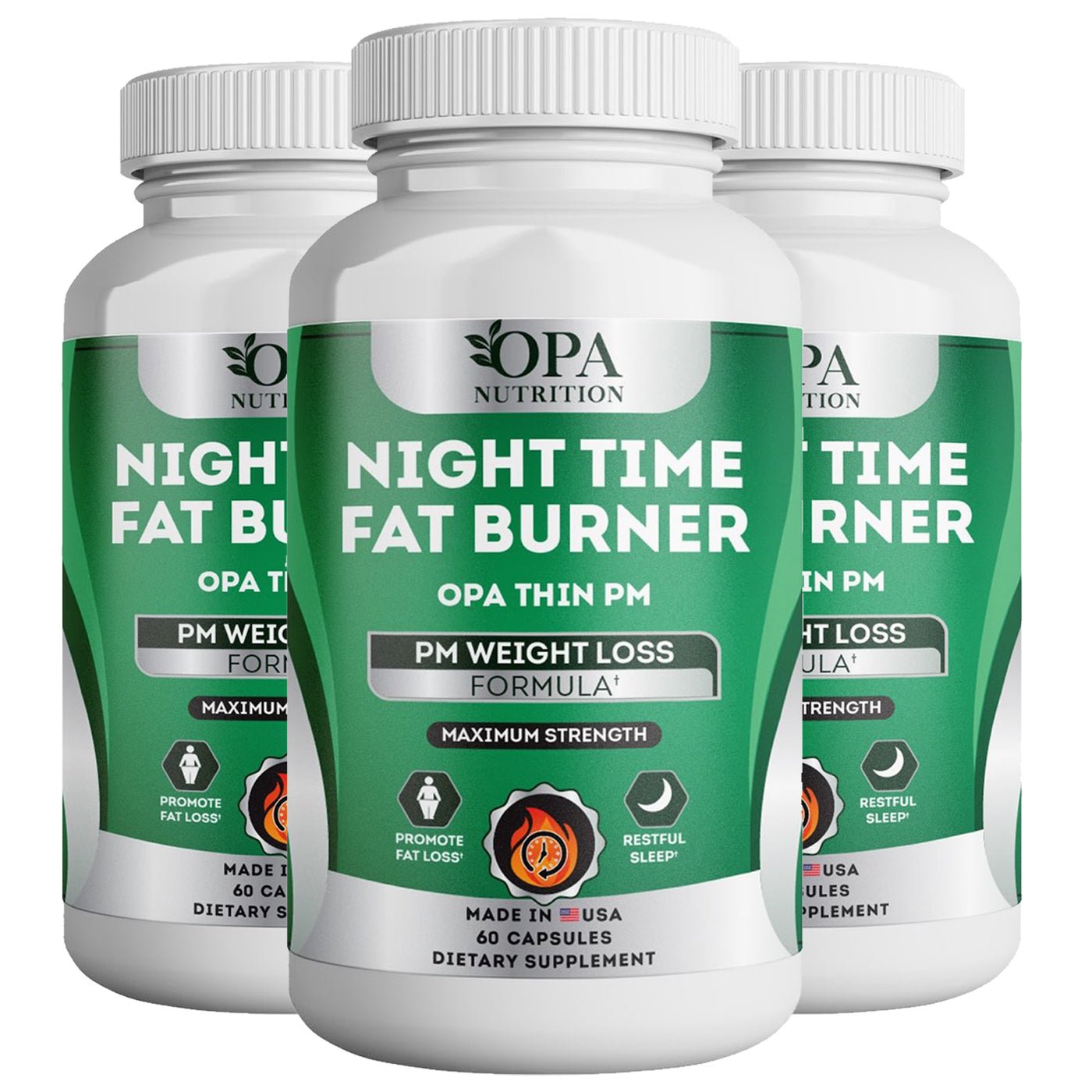 Night Time Fat Burner and Maximum Night Shred with Sleep Aid - 60 Ct Pack of 3.jpg