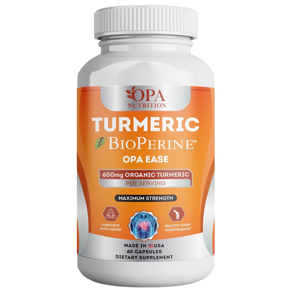 Organic Turmeric Curcumin with Bioperine for Inflammatory Support - 60 Ct Front.jpg